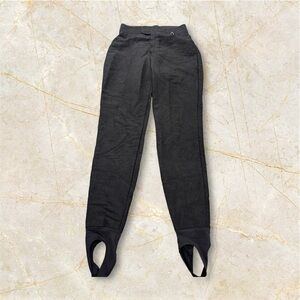 Skifans Schoeller Women's Stirrup Ski Pants Black Size 12 Long Nylon/Rayon/Wool.
